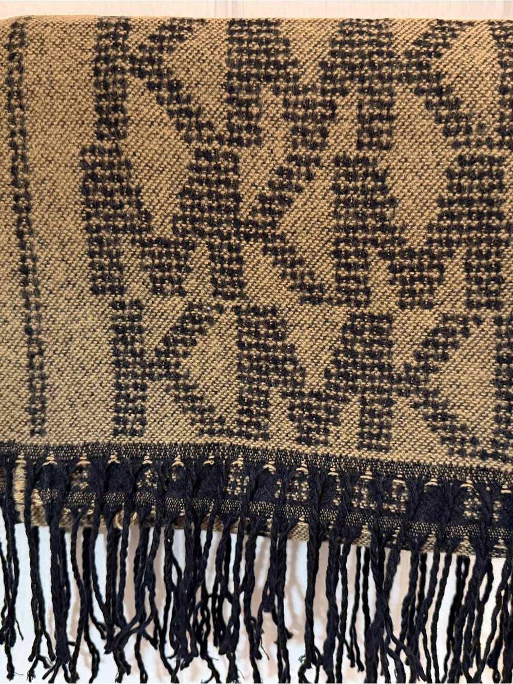 Michael Kors MK Logo Scarf with Fringe